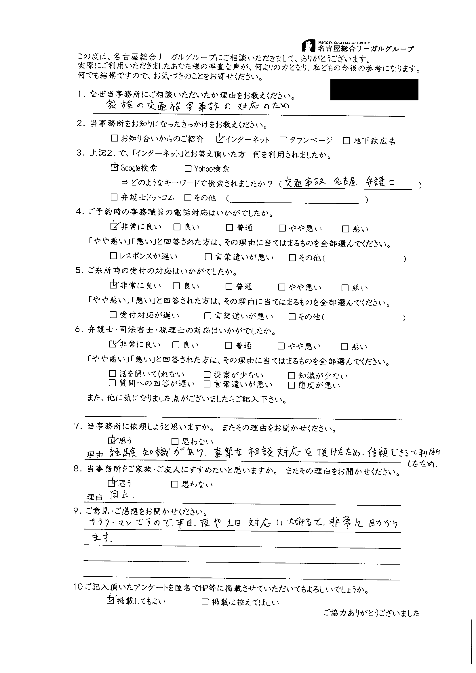 No.12 匿名希望 様